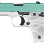 Sig Sauer P238 380 ACP Carry Conceal Pistol with Robins Egg Blue Slide