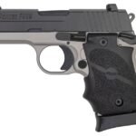 Sig Sauer P938 Ghost 9mm Micro-Compact Pistol with Ghost Gray Frame and Rubber Grips
