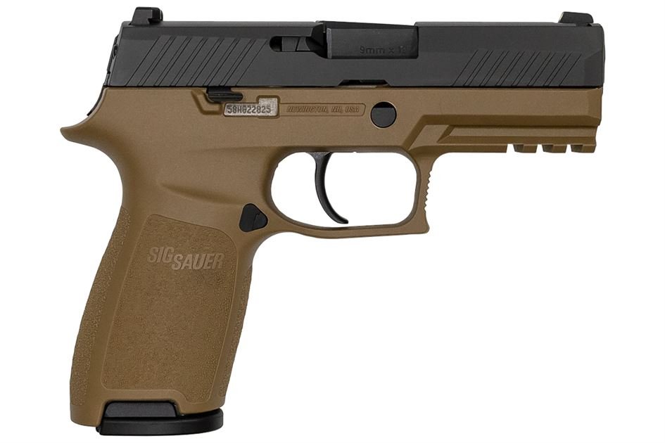Sig Sauer P320 Copperhead Carry 9mm Pistol with Black/FDE Two-Tone Finish 1 Sig Sauer P320 Copperhead Carry 9mm Pistol with Black/FDE Two-Tone Finish