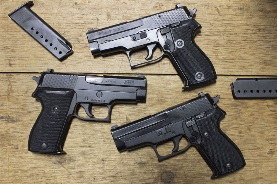 Sig Sauer P225 9mm DA/SA Police Trade-Ins (Good Condition) 1 Sig Sauer P225 9mm DA/SA Police Trade-Ins (Good Condition)